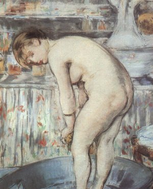 Woman in a Tub by Edouard Manet Oil Painting Reproduction