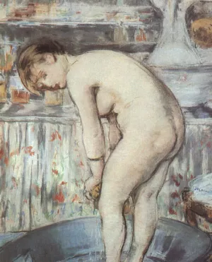 Woman in a Tub by Edouard Manet Oil Painting Reproduction
