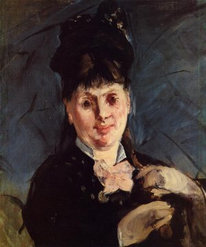 Main Product Photo of Woman with Umbrella Painting by Edouard Manet