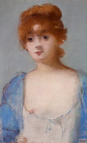 Young Woman in a Negligee by Oil Painting Reproduction